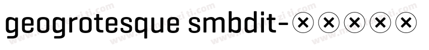 geogrotesque smbdit字体转换